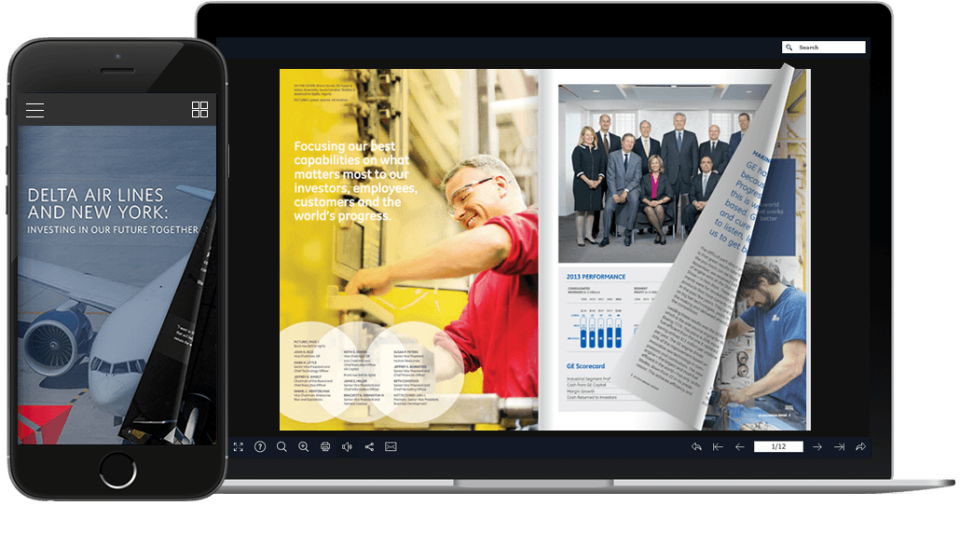 screenshot of Flip PDF Plus